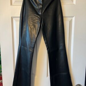 Aritzia Vegan Leather Flare Pant